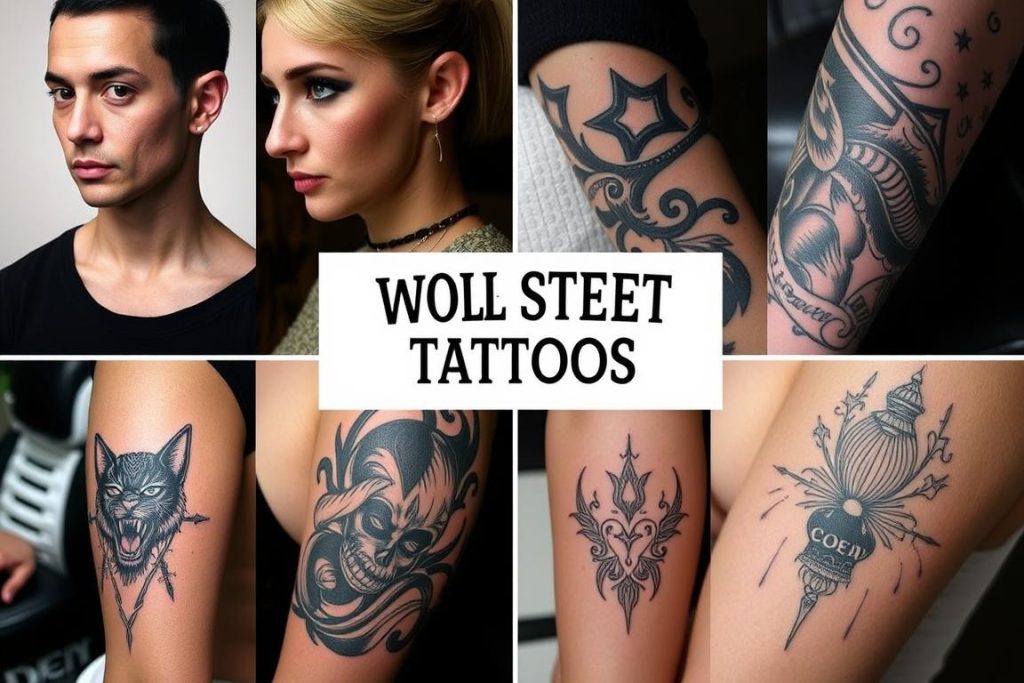 Collage av olika tatueringsstilar från Wolf Street Tattoos Collage av olika tatueringsstilar från Wolf Street Tattoos