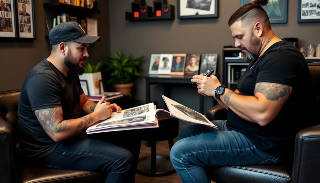 Konsultation med tatuerare för Din Trygga Start för Tatueringar Konsultation med tatuerare för Din Trygga Start för Tatueringar