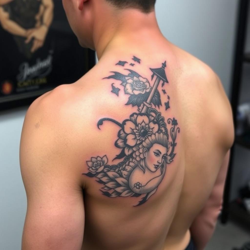 Kund med japansk tatuering från Göteborgs bästa tatueringsstudio Kund med japansk tatuering från Göteborgs bästa tatueringsstudio