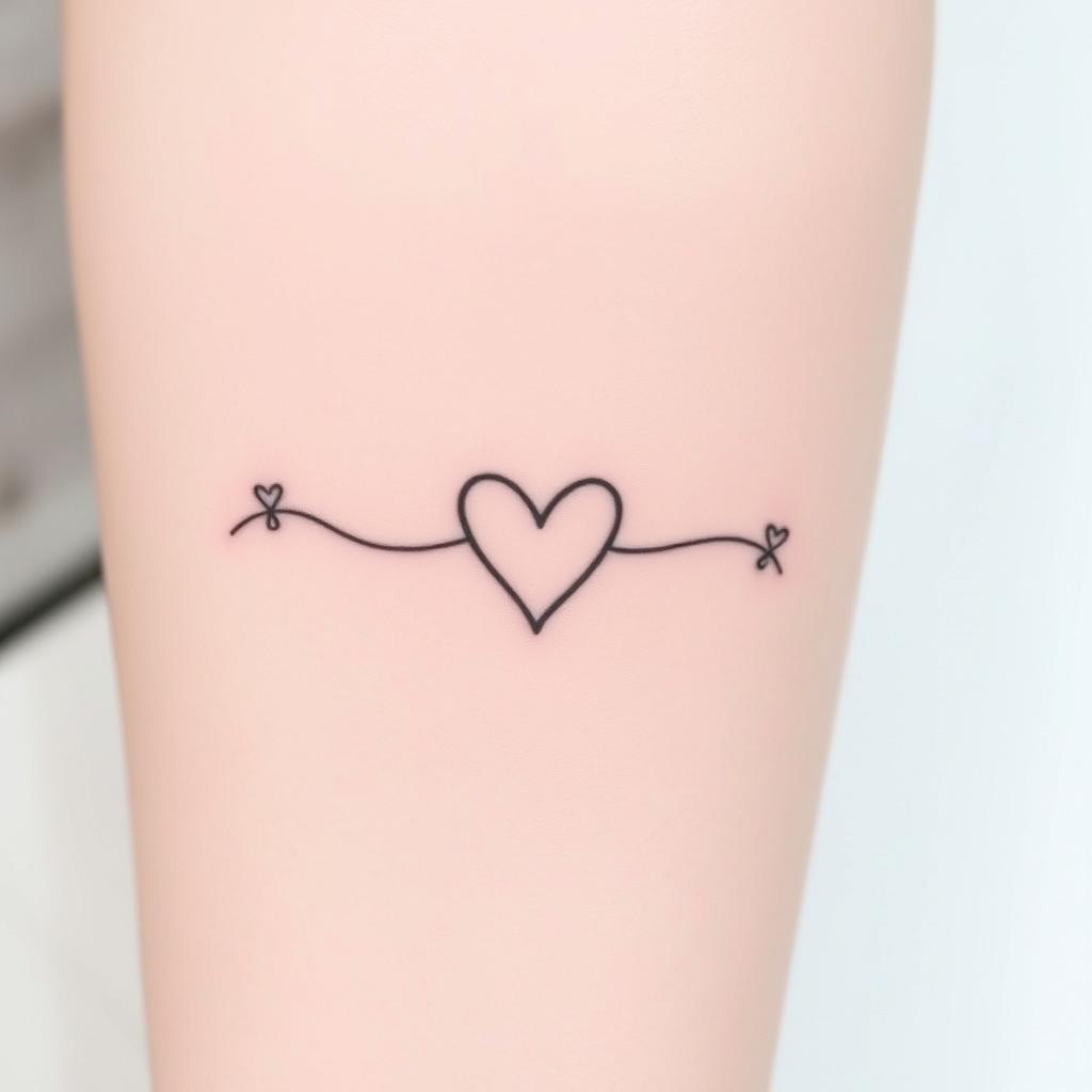 Minimalistisk linjekonst drömtatuering Minimalistisk linjekonst drömtatuering