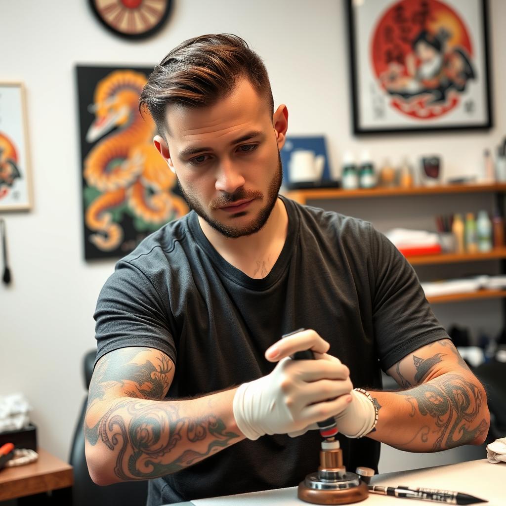 Tatuerare Marcus specialiserad på japansk stil på Göteborgs bästa tatueringsstudio Tatuerare Marcus specialiserad på japansk stil på Göteborgs bästa tatueringsstudio