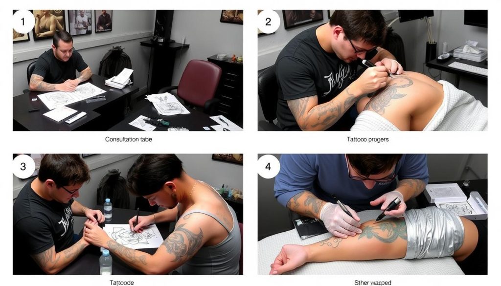 Tatueringsprocessen från konsultation till färdig tatuering på Göteborgs bästa tatueringsstudio Tatueringsprocessen från konsultation till färdig tatuering på Göteborgs bästa tatueringsstudio