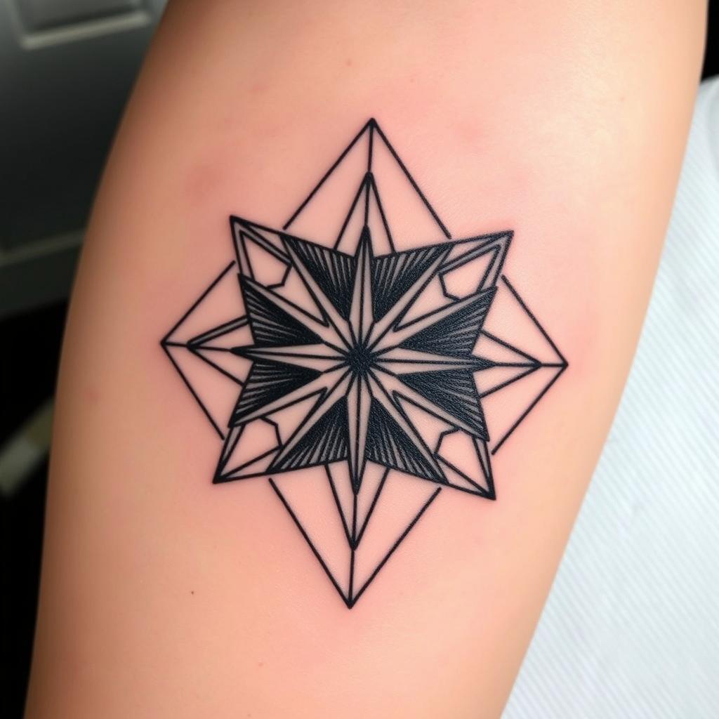 Geometrisk tatuering med precision från Wolf Street Tattoos Geometrisk tatuering med precision från Wolf Street Tattoos