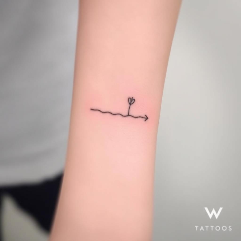 Minimalistisk tatuering från Wolf Street Tattoos Minimalistisk tatuering från Wolf Street Tattoos